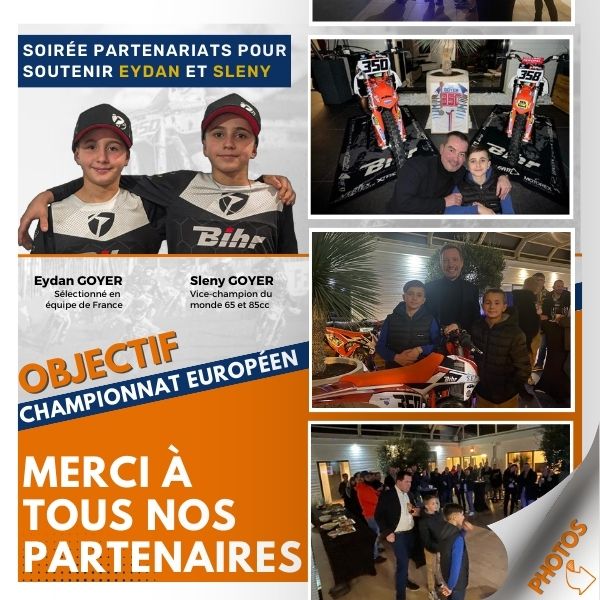 Soutien à deux jeunes talents du motocross