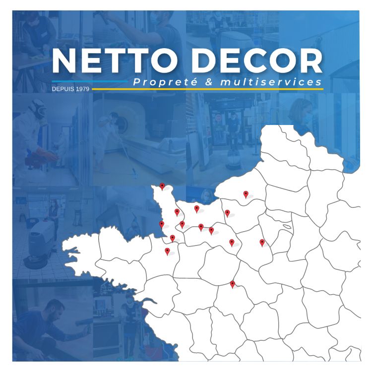 Localisation des Agences Netto Decor Propreté
